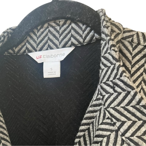 NWT Liz Claiborne Chic Warm Grey Open Front Jacket Coat Overcoat - Picture 2 of 6